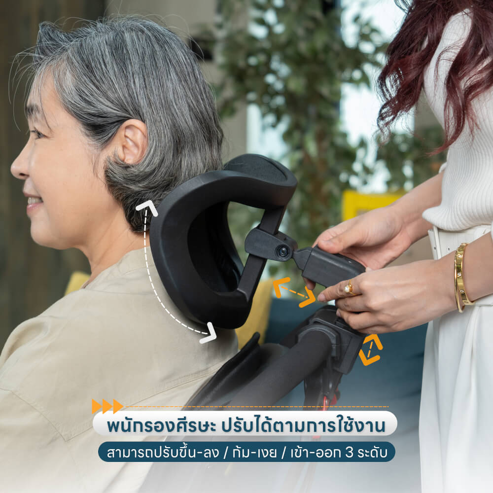 รถเข็นปรับเอนนอนพกพาได้ EAZYCARE รุ่น RECLINING PORTABLE WHEELCHAIR